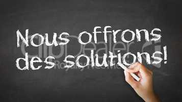 we offer solutions (in french)