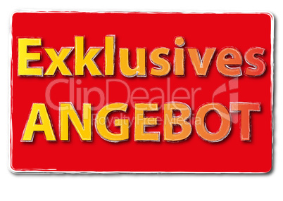 Exklusives Angebot