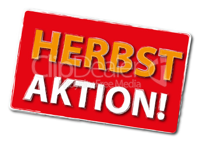 Herbst  Aktion Symbol Button