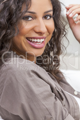 Beautiful Happy Hispanic Woman Smiling