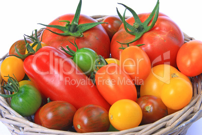 Colorful tomatoes