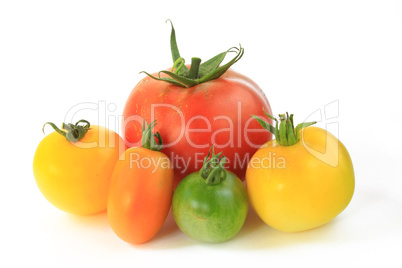 verschiedenfarbige Tomaten