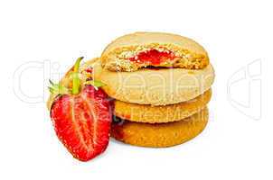 biscuits with strawberries