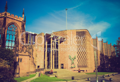 retro look coventry cathedral