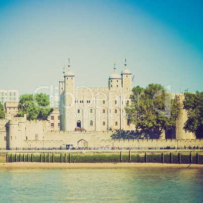 vintage look tower of london