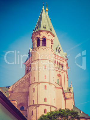 retro look mainz cathedral