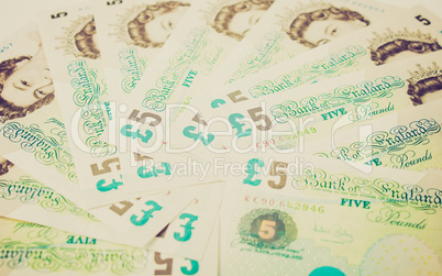 retro look pound note