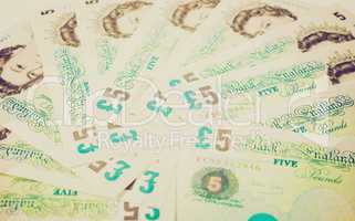 retro look pound note