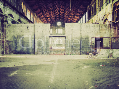 retro look abandoned factory