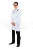 Friendly Asian male medical doctor