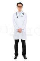 Smiling Asian male medical doctor