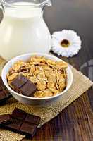 corn flakes with chocolate