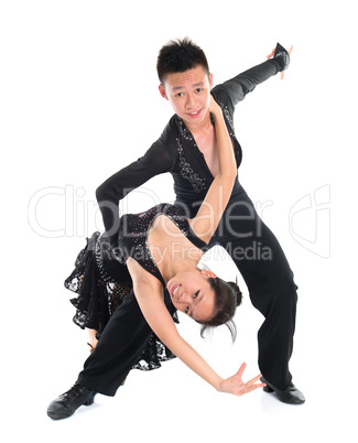 Couple Latin dancers