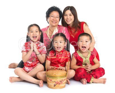 Asian Chinese family