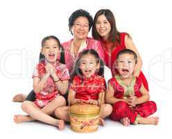 Asian Chinese family
