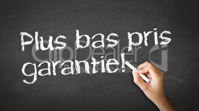 lowest price guarantee (in french)