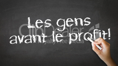 people before profit (in french)