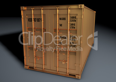 golden iso 20ft sea container