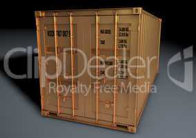golden iso 20ft sea container