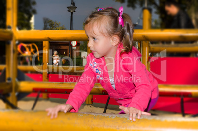 little girl on the playground