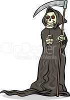 death skeleton cartoon illustration