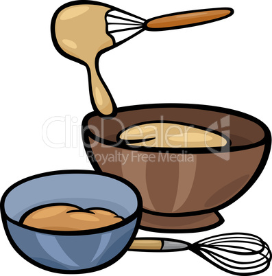 dough knead clip art illustration