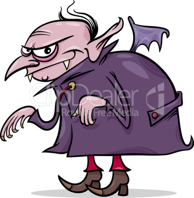 halloween vampire cartoon illustration