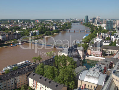 aerial view of frankfurt