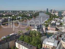 aerial view of frankfurt