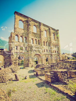 retro look roman theatre aosta