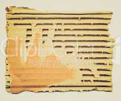 corrugated cardboard
