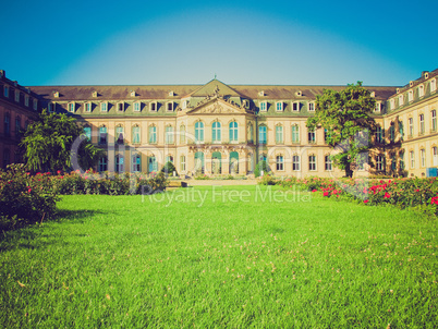 retro look neues schloss (new castle), stuttgart