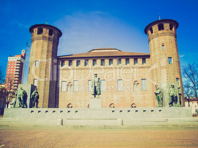 retro look palazzo madama, turin