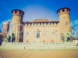 retro look palazzo madama, turin