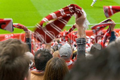 Fußballfan, Zuschauer, Support, Stadion