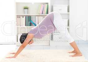 Pregnant yoga at home