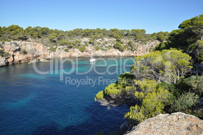 bucht von cala pi, mallorca