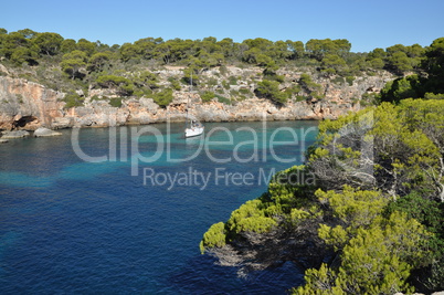 bucht von cala pi, mallorca