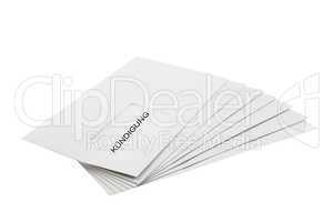 Kundigung Batch of Envelopes isolated on White