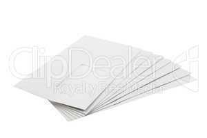 Batch of Envelopes isolated on White
