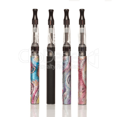 e-cigarette , electronic cigarettes isolated on white