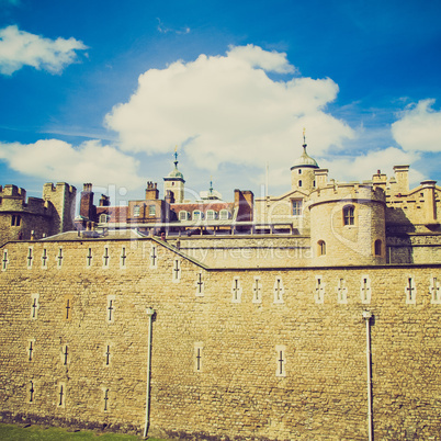 vintage look tower of london