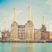 vintage look battersea powerstation london