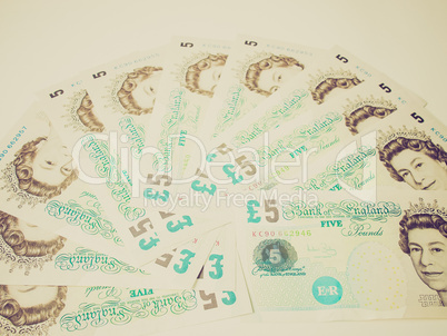 retro look pound note