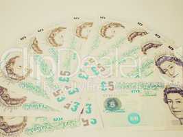 retro look pound note