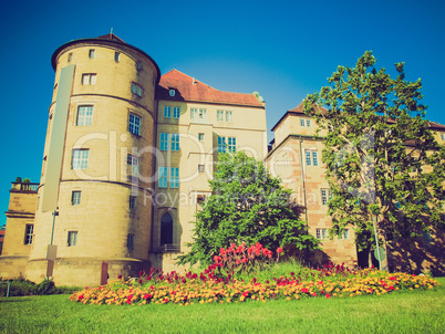 retro look altes schloss (old castle) stuttgart