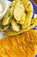 Kipfler Potatoes And Fish