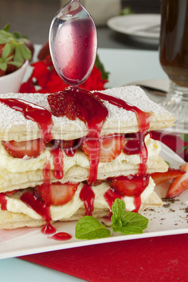 Strawberry Mille Feuilleb