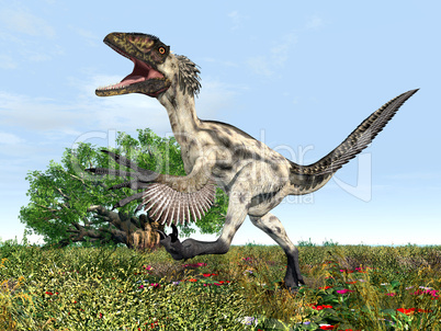 Dinosaurier Deinonychus