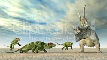 Doliosauriscus und Diabloceratops